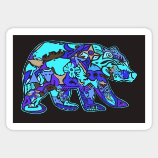 Blurple Bear Sticker